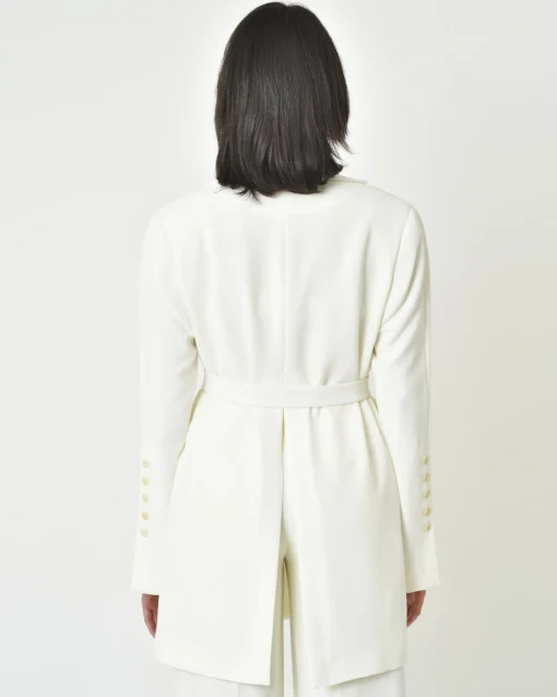 La Piscine Paris Veste blazer ivoire Malloni*Femme Blousons & Vestes|Costumes