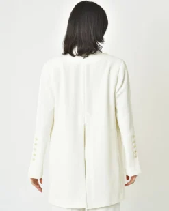 La Piscine Paris Veste blazer ivoire Malloni*Femme Blousons & Vestes|Costumes
