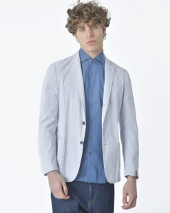 La Piscine Paris Veste blazer rayé e clair Lardini*Homme Blousons & Vestes