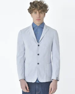 La Piscine Paris Veste blazer rayé e clair Lardini*Homme Blousons & Vestes