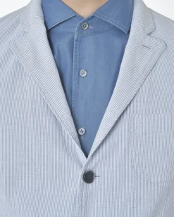 La Piscine Paris Veste blazer rayé e clair Lardini*Homme Blousons & Vestes