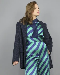 La Piscine Paris Veste e en laine mélangée et fibres métalliques Nude*Femme Blousons & Vestes