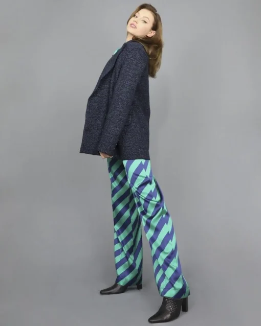 La Piscine Paris Veste e en laine mélangée et fibres métalliques Nude*Femme Blousons & Vestes