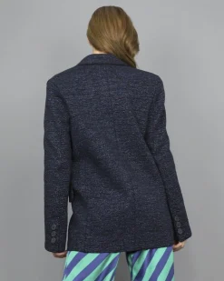 La Piscine Paris Veste e en laine mélangée et fibres métalliques Nude*Femme Blousons & Vestes