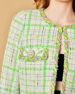 La Piscine Paris Veste courte en tweed e Edward Achour*Femme Blousons & Vestes