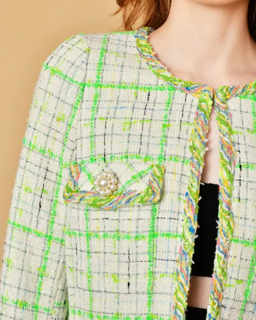 La Piscine Paris Veste courte en tweed e Edward Achour*Femme Blousons & Vestes