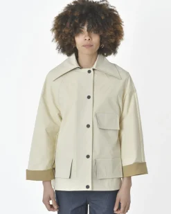 La Piscine Paris Veste creme Tela*Femme Blousons & Vestes