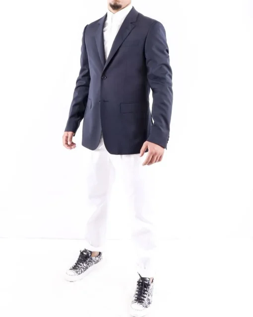 La Piscine Paris Veste de costume en laine e à fines rayures Moschino*Homme Blousons & Vestes