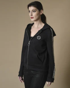 La Piscine Paris Veste de survêtement à capuche et strass Philipp Plein*Femme Sweats