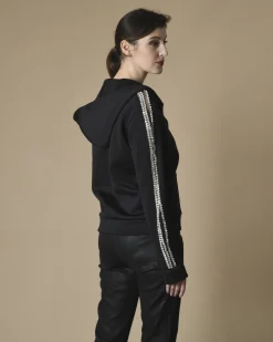 La Piscine Paris Veste de survêtement à capuche et strass Philipp Plein*Femme Sweats