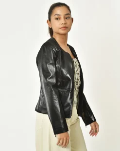 La Piscine Paris Veste effet lamé Chemins blancs*Femme Blousons & Vestes