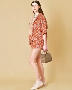 La Piscine Paris Veste en coton à imprimé Tela*Femme Blousons & Vestes