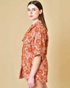 La Piscine Paris Veste en coton à imprimé Tela*Femme Blousons & Vestes