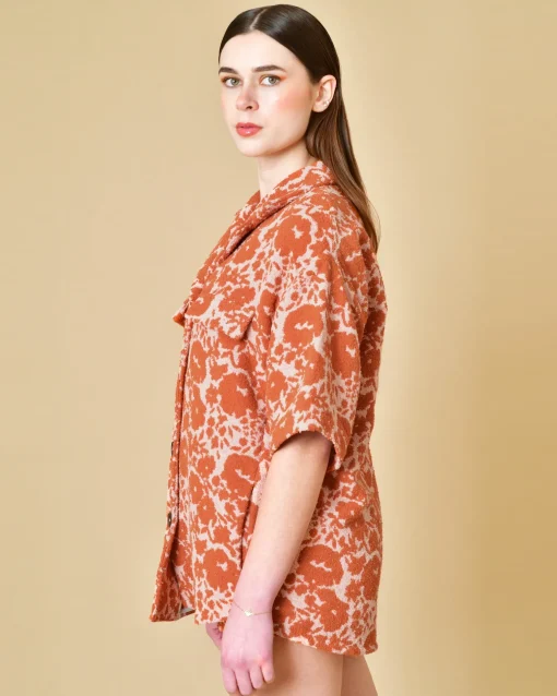La Piscine Paris Veste en coton à imprimé Tela*Femme Blousons & Vestes
