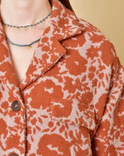 La Piscine Paris Veste en coton à imprimé Tela*Femme Blousons & Vestes