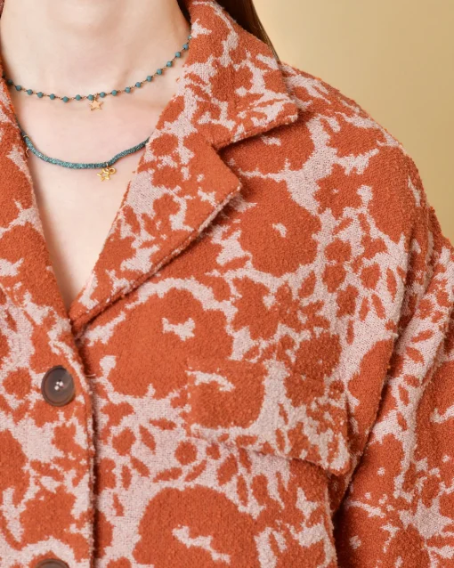 La Piscine Paris Veste en coton à imprimé Tela*Femme Blousons & Vestes