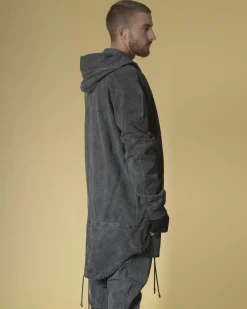La Piscine Paris Veste en coton asymétrique à capuche Lost & Found*Homme Blousons & Vestes