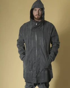 La Piscine Paris Veste en coton asymétrique à capuche Lost & Found*Homme Blousons & Vestes