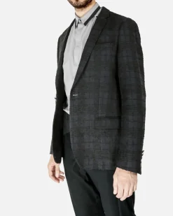 La Piscine Paris Veste en coton effet tweed bleu Lords & Fools*Homme Blousons & Vestes