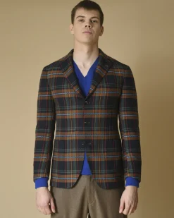 La Piscine Paris Veste en coton et laine mélangé à carreaux Gabriele Pasini*Homme Blousons & Vestes