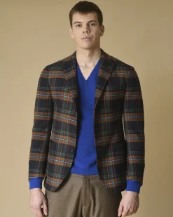 La Piscine Paris Veste en coton et laine mélangé à carreaux Gabriele Pasini*Homme Blousons & Vestes