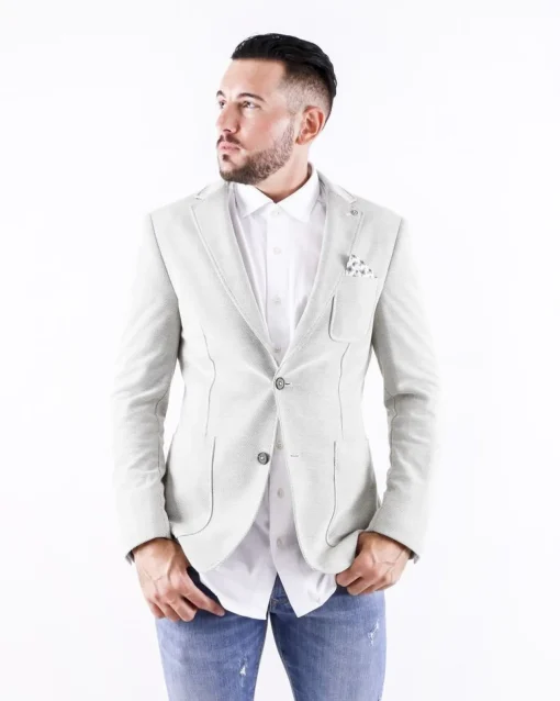 La Piscine Paris Veste en coton piqué Blue Industry*Homme Blousons & Vestes
