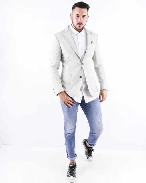 La Piscine Paris Veste en coton piqué Blue Industry*Homme Blousons & Vestes