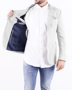La Piscine Paris Veste en coton piqué Blue Industry*Homme Blousons & Vestes