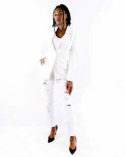 La Piscine Paris Veste en crêpe he à ceinture fantaisie Misha Collection*Femme Blousons & Vestes