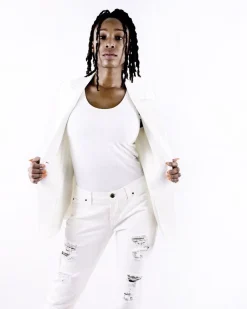 La Piscine Paris Veste en crêpe he à ceinture fantaisie Misha Collection*Femme Blousons & Vestes