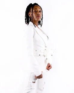 La Piscine Paris Veste en crêpe he à ceinture fantaisie Misha Collection*Femme Blousons & Vestes
