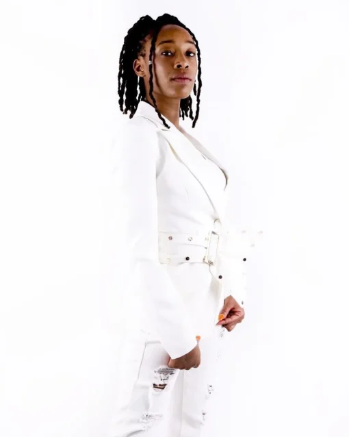 La Piscine Paris Veste en crêpe he à ceinture fantaisie Misha Collection*Femme Blousons & Vestes