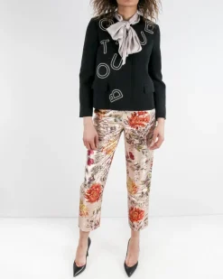 La Piscine Paris Veste en crêpe à broderies cloutées « Boutique » Moschino*Femme Blousons & Vestes