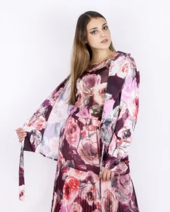 La Piscine Paris Veste en crêpe fleurie Blumarine*Femme Blousons & Vestes