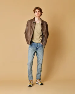 La Piscine Paris Veste en cuir à épaisseur fine Gimos*Homme Blousons & Vestes