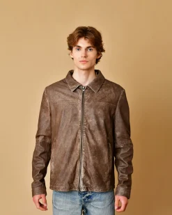 La Piscine Paris Veste en cuir à épaisseur fine Gimos*Homme Blousons & Vestes