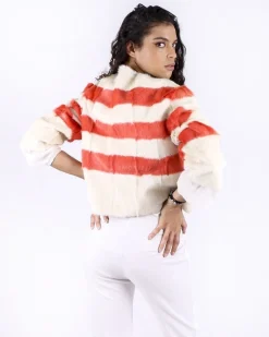La Piscine Paris Veste en fourrure bicolore Red Valentino*Femme Blousons & Vestes