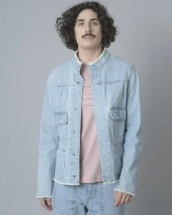 La Piscine Paris Veste en jean à pinces et poches oversize Ly Adams*Homme Blousons & Vestes