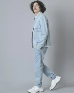 La Piscine Paris Veste en jean à pinces et poches oversize Ly Adams*Homme Blousons & Vestes