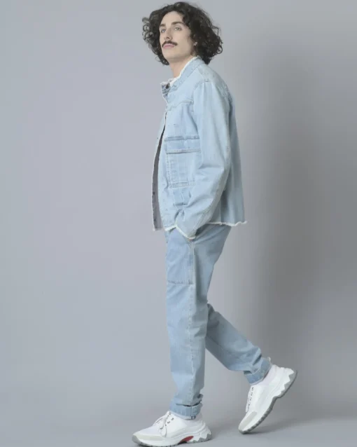 La Piscine Paris Veste en jean à pinces et poches oversize Ly Adams*Homme Blousons & Vestes