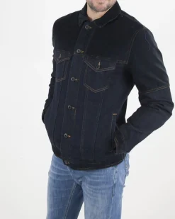 La Piscine Paris Veste en jean bi-matière Dondup*Homme Blousons & Vestes