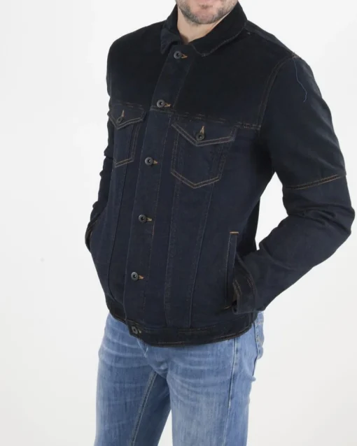La Piscine Paris Veste en jean bi-matière Dondup*Homme Blousons & Vestes