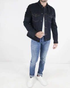 La Piscine Paris Veste en jean bi-matière Dondup*Homme Blousons & Vestes