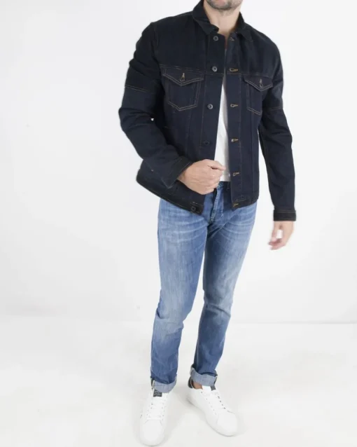 La Piscine Paris Veste en jean bi-matière Dondup*Homme Blousons & Vestes