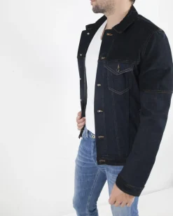 La Piscine Paris Veste en jean bi-matière Dondup*Homme Blousons & Vestes