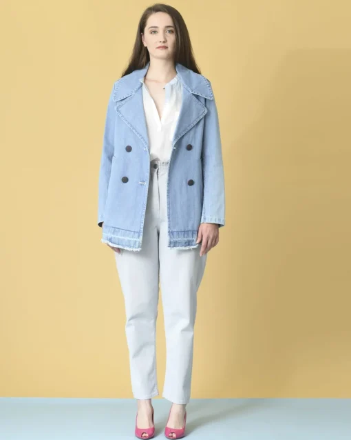 La Piscine Paris Veste en jean évasée Palto*Femme Blousons & Vestes