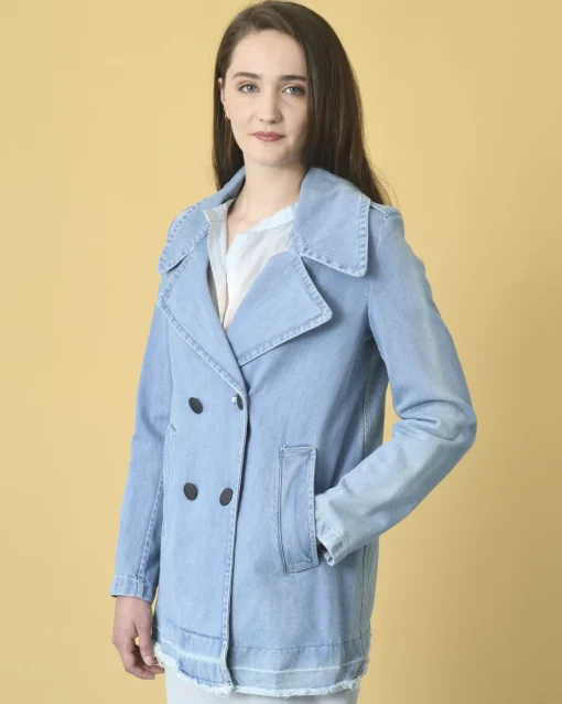 La Piscine Paris Veste en jean évasée Palto*Femme Blousons & Vestes