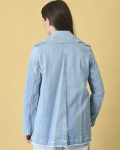 La Piscine Paris Veste en jean évasée Palto*Femme Blousons & Vestes
