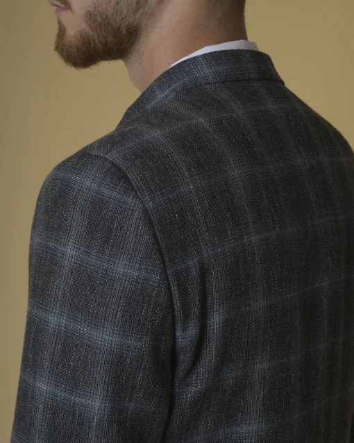 La Piscine Paris Veste en laine à carreaux Sand*Homme Blousons & Vestes