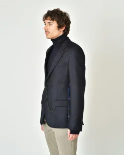 La Piscine Paris Veste en laine à carreaux avec chaîne Lords & Fools*Homme Blousons & Vestes
